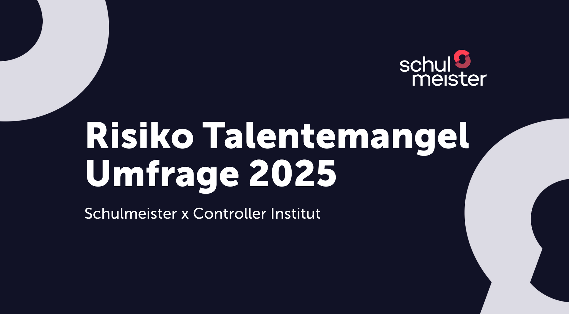 Titelbild zur Umfrage Talentemangel 2025 Titelbild: Risiko Talentemangel Umfrage 2025
